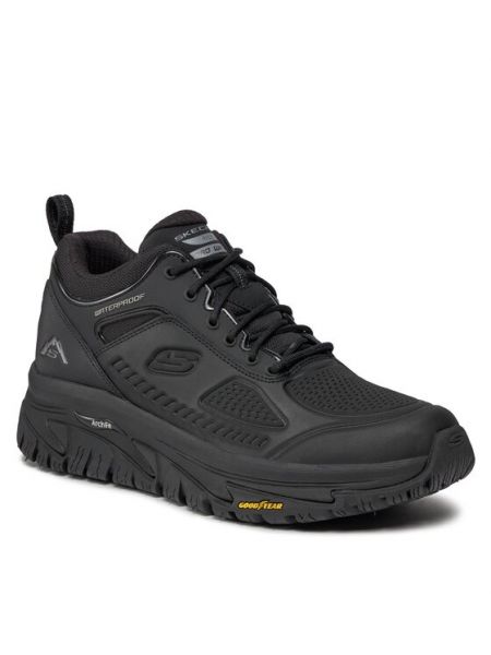 Priliehavé trekingové topánky Skechers čierna