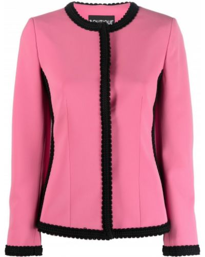 Brodert lang blazer Boutique Moschino rosa