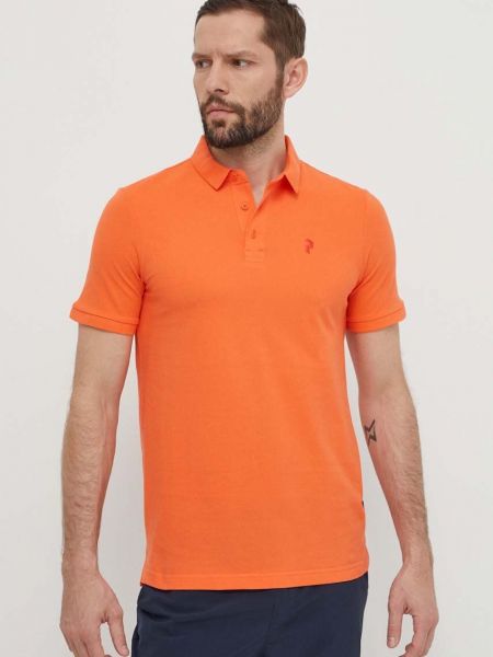 Polo majica Peak Performance narančasta