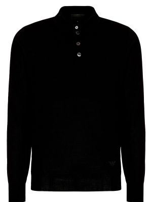 Черный пуловер Emporio Armani