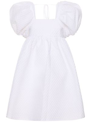 Biała sukienka mini bawełniana Cecilie Bahnsen