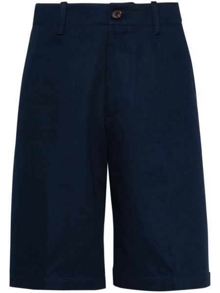 Pamučne bermuda kratke hlače Corneliani plava