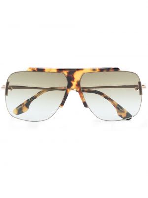 Spalvų gradiento rašto akiniai nuo saulės Victoria Beckham Eyewear ruda