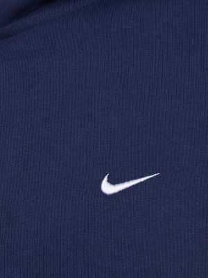 Sudadera con capucha de algodón Nike azul
