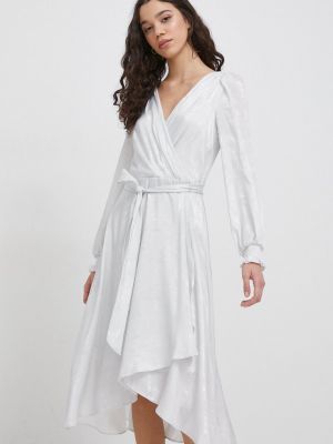 Срібна сукня міді Dkny
