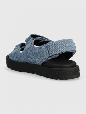 Sandale cu platformă Karl Lagerfeld albastru