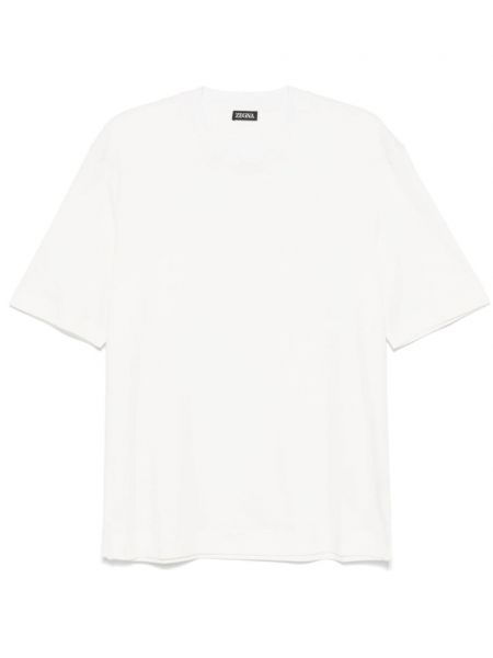 T-shirt med rundhals Zegna hvid