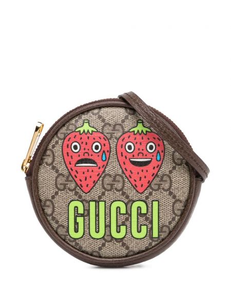 Okrągła torba Gucci Pre-owned brązowa