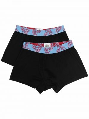 Trykt bomull boksershorts Vivienne Westwood svart