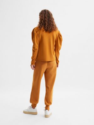 Sport nadrág Selected Femme narancsszínű