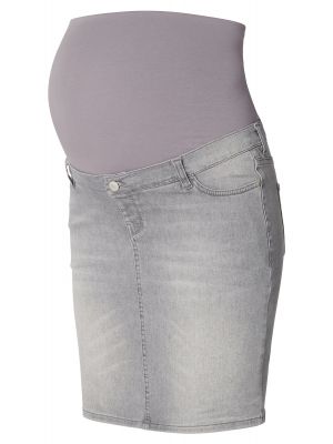 Džínsová sukňa Esprit Maternity sivá
