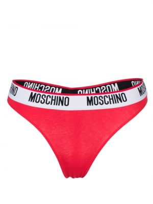 Kalhotky string jersey Moschino červené