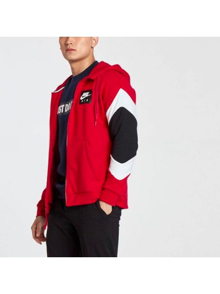 Куртка с капюшоном Nike красная