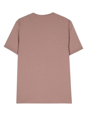 T-shirt brodé en coton Fred Perry rose