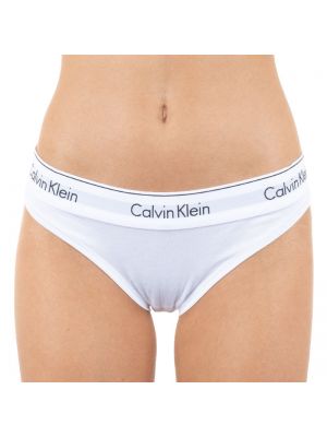 Hlačke Calvin Klein bela