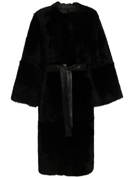 Dvipusis paltas Desa 1972 juoda