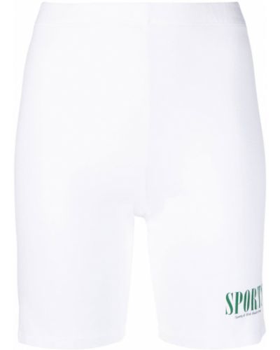 Trykt shorts Sporty & Rich hvit