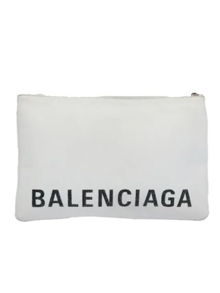Kopertówka skórzana retro Balenciaga Vintage biała
