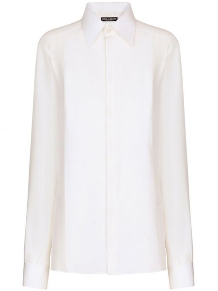Camicia di seta Dolce & Gabbana bianco