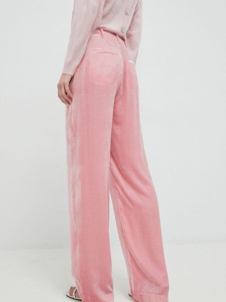 Pantaloni cu croială lejeră Custommade roz