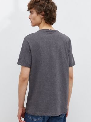 Bavlněné tričko s potiskem Les Deux šedé