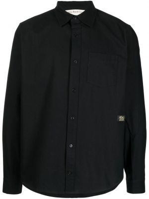Krištáľová košeľa s dlhými rukávmi s vreckami Advisory Board Crystals čierna