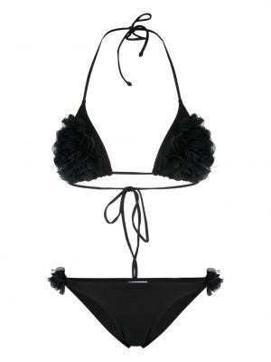 Bikini z falbankami La Revêche czarny