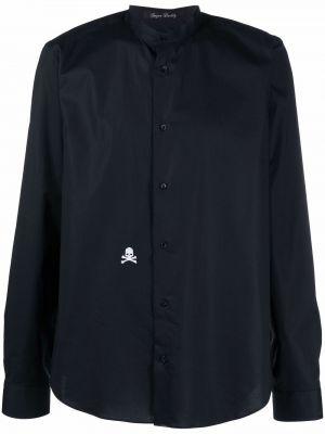 Košeľa s výšivkou Philipp Plein čierna