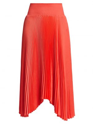 Плиссированная юбка-миди Sonali A.L.C., коралловый