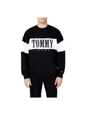 Bluza z nadrukiem Tommy Jeans czarna