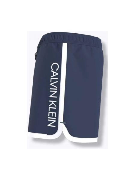 Pantalones cortos con estampado Calvin Klein azul