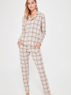 Pijamale în carouri Trendyol