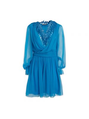 Sukienka mini Alberta Ferretti niebieska