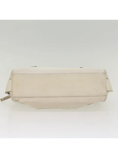 Bolsa de hombro de cuero Versace Pre-owned blanco