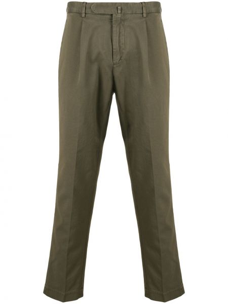 Pantalones slim fit Dell'oglio verde