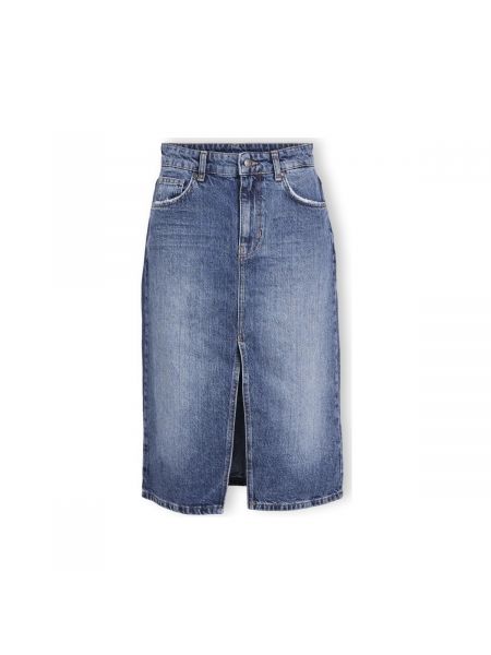 Spódnica jeansowa Object niebieska
