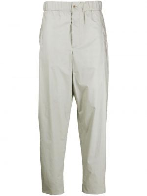 Bavlnené nohavice Giorgio Armani sivá