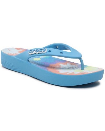 Platform talpú flip-flop Crocs kék
