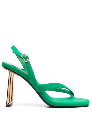 Kožené sandále Jeffrey Campbell zelená