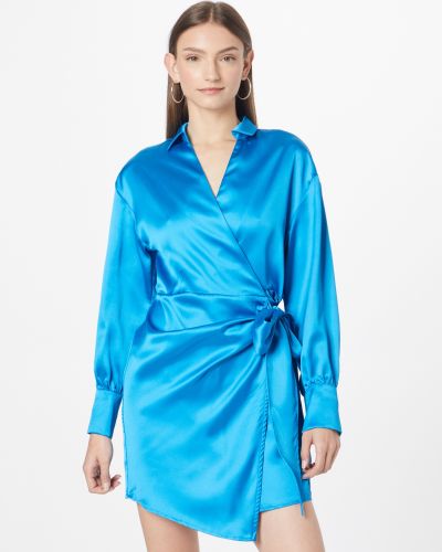 Košeľové šaty Gina Tricot modrá