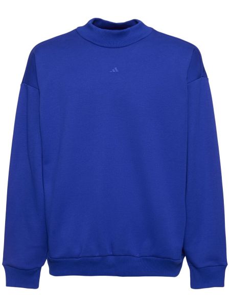Hanorac din fleece Adidas Originals albastru