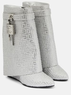Ankle boots Givenchy srebrne