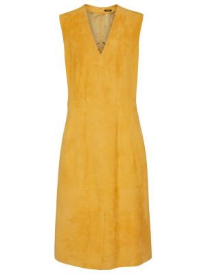 Sukienka mini zamszowa Joseph Żółta