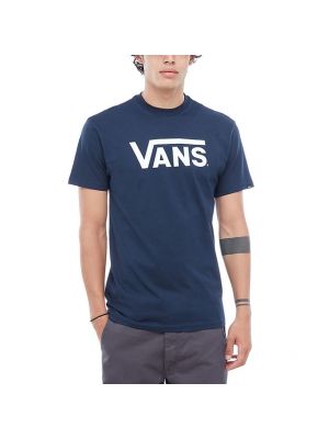 Camiseta con estampado manga corta de cuello redondo Vans azul