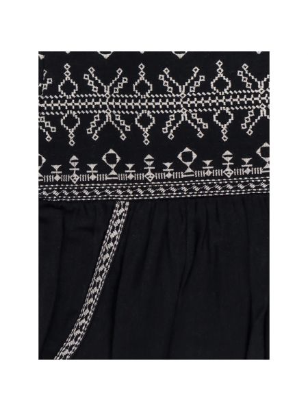 Mini falda con bordado de algodón Isabel Marant étoile negro
