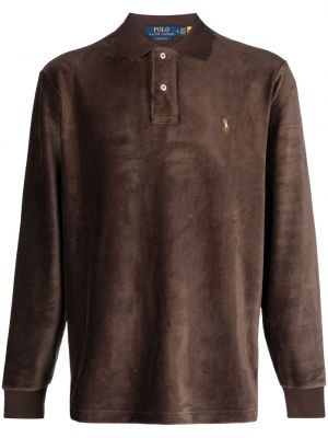 Kokvilnas kokvilnas krekls ar izšuvumiem Polo Ralph Lauren