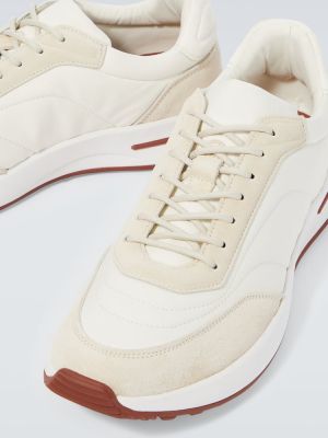 Δερμάτινα sneakers Loro Piana λευκό