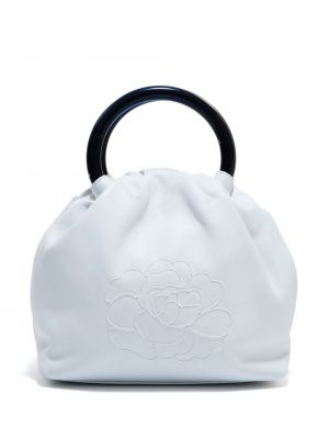 Nákupná taška s výšivkou Chanel Pre-owned biela