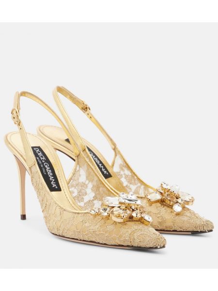 Slingback blonder pumps Dolce&gabbana