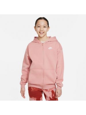 Hoodie en polaire en coton oversize Nike rouge